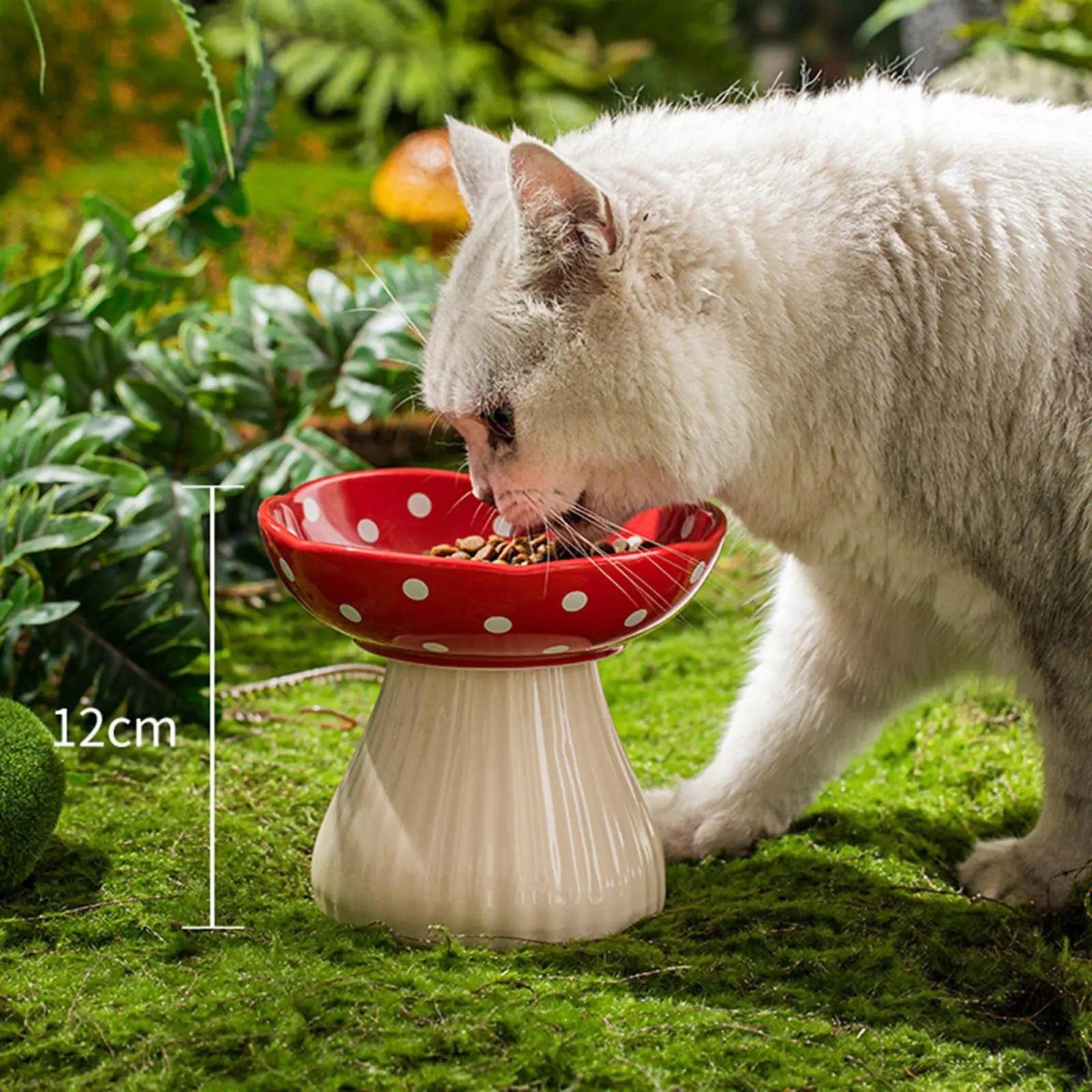 Ceramic Elevate Mushroom Food Bowl