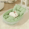 Plush Plaid Bed with Headrest - 1ct