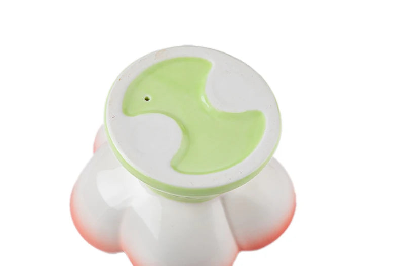 Handmade Ceramic Blossom Sectioned Food Bowl - 1ct