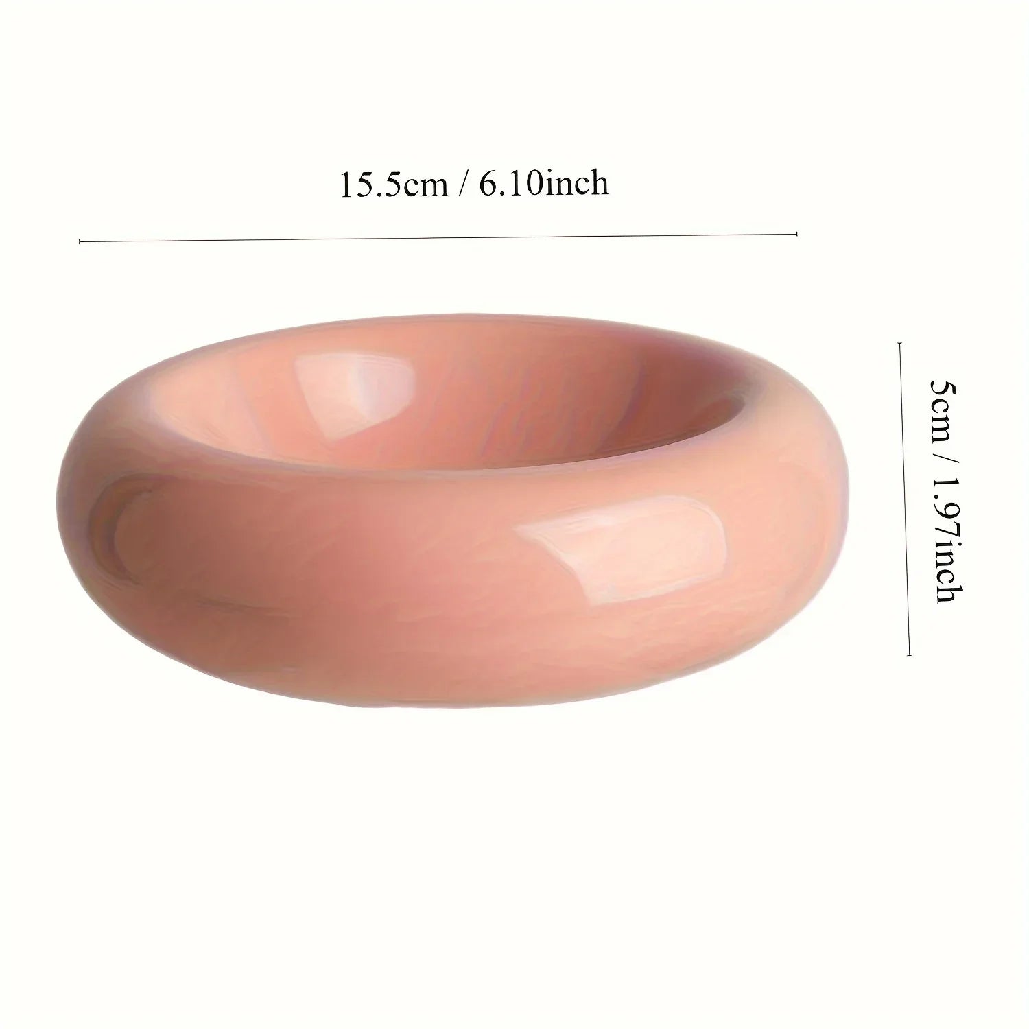 Ceramic Donut Rabbit Food Bowl - 1ct