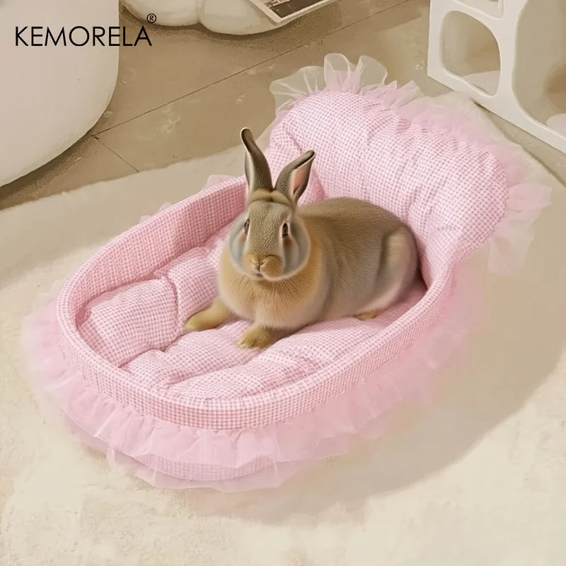 Plush Plaid Bed with Headrest - 1ct