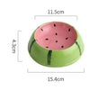 Ceramic Fruit Rabbit Food & Water Bowl - Non-Slip Small Animal Feeding Dish (1ct)