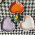 Ceramic Heart-Shaped Food Dish - 1ct