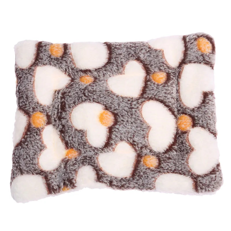 Cozy Fleece Heart Bed Mat - 1ct