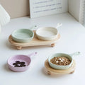 Ceramic Pan-Shaped Shallow Food/Water Dish