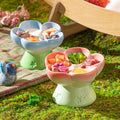 Handmade Ceramic Blossom Sectioned Food Bowl - 1ct