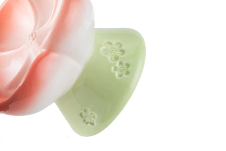 Handmade Ceramic Blossom Sectioned Food Bowl - 1ct